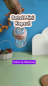 Botol Minum Anak 650ml Tritan BPA Free Dengan Sedotan Tahan Panas/ Botol Minum Plastik Bentuk Kapsul