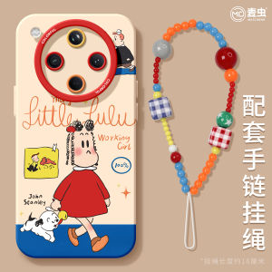 เคสโทรศัพท์ซิลิโคนสำหรับผู้หญิง คุณภาพสูง ป้องกันการตกหล่น ปกป้องเต็มจอ สายรัดข้อมือ ลายการ์ตูน ดีไซน์แยกส่วน สำหรับ OPPO FindX8 FindX9 pro