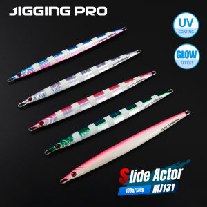 JIGGING PRO Vertical Metal Jig Long Blade  40g 60g 80g 100g Fast Light Jigging Lure Inshore Long Cast Sinking Fishing Lure