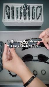 Kacamata Hitam Wanita Pria Mafia Classic Retro Pantai Cool KCMFIA