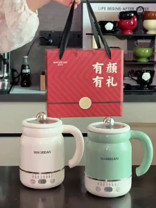 MAGISEAN Portable Electric Stew Cup 0.9L Heating Cooking Electric Cooker M-500B All-in-One Saucepan Automatic Thermostatic Travelling Pot Birthday Gift