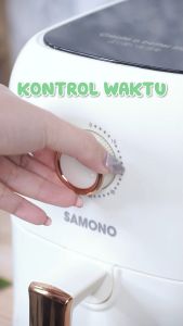 SAMONO Air Fryer 3.5 Liter Hemat Daya 600 Watt Penggorengan Tanpa Minyak Garansi 1 Tahun SW-AFW35