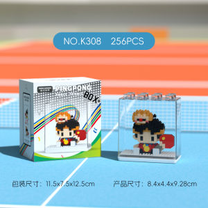 Educational Ping Pong Bat And Ball Combination Toy for Children Students Adults Boxed Gift Idea Intelligent Building Blocks Set