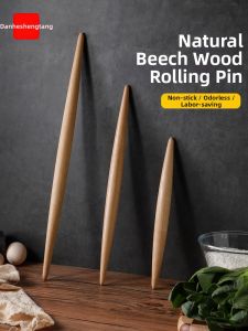 RIHESHENGTANG | Two-Pointed Home Use Rolling Pin for Dumpling and Noodles Solid Wood