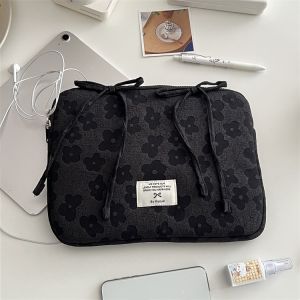 Túi đựng máy tính xách tay mới phong cách Ins cà vạt hoa Bowknot Túi xách đựng máy tính bảng thích hợp cho 9.7 10 11 13 13.6 14 15.6inch