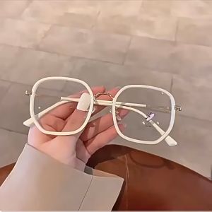 FNCXGE Women Myopia Glasses: Korean Style Oversized Rectangle Eyeglasses