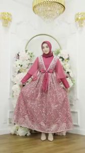 GAMIS PESTA ANGGUN / BAJU MUSLIMAH PESTA / DRESS PESTA MUSLIM