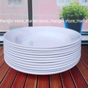 PIRING MELAMIN BULAT 9INCH MELAMIN TEBAL TERLARIS 12 PCS