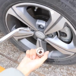 Tay công chữ L tháo vặn lốp xe hơi ô tô kích thước kéo dài với 2 khẩu 17/19/21/23mm - Cờ lê vặn lốp xe