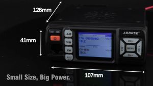 ABBREE AR-318 Mini Mobile Radio 25W U/V Band Long Range Dual Mode Watch Voice Encryption Car Transceiver Walkie Talkie
