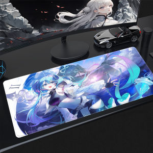 Bandai | Popular virtual diva H-Hatsune Cute Miku Mouse Pad Non-Slip Rubber Edge Locking Mousepads Game Play Mat for Notebook PC Computer