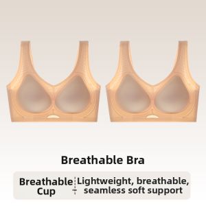 MiiOW | Invisible Breathable Lifting Gather Support Backless Wide Straps Bra