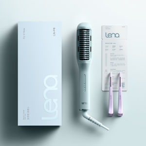 「China Plug」Lena | Straightening Hair Brush with Ionic Technology and Root Lifting Pads
