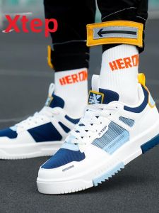 XTEP | Giày Skate Nam Thu/Đông Lưới Thoáng Khí Phong Cách Casual