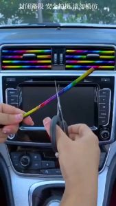 Trim List AC Mobil Isi 10PCS Interior Hiasan Pajangan Dashboard Dekorasi 20cm Aksesoris Mobil MSP