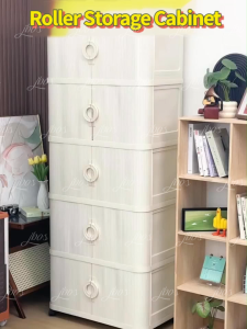 Jbos 40-70cm Foldable Cabinet With Sliding Doors ​​Spacious​​ White Durabox Cabinet Organizer