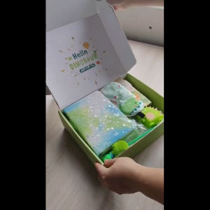 Dinosaur Gift Box Blanket Backpack Kids Children Boy Girl Her Him Christmas Graduation Birthday Reward School Dino079