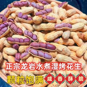 Authentic Longyan Fujian Wet Roasted Purple Coat Peanuts Multi-seed Five Spice Hard Crispy Boiled Snacks Nuts 24 New