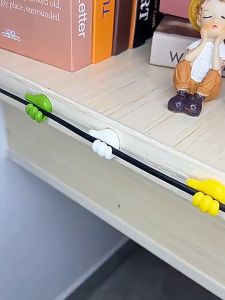 USB Cable Organizer Wire Earphone Holder Cord Clip Office Desktop Laptop Mouse Cable Management Network Penyangkut Hanger Pemegang Klip Kabel Phone Silicone Tie 大拇指挂钩集线器