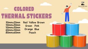 800pcs/1400pcs Colored High Quality Waterproof Thermal Barcode Sticker Paper for Label