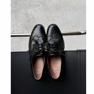 Handmade Leather Oxford Shoes Womens Vintage Style Floral Carving Top Layer Cowhide Brogue Low Heel Deep Mouth Casual Shoes