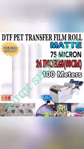60cm DTF Film Roll Matte 100Meters Premium Quality PET Transfer Film Roll
