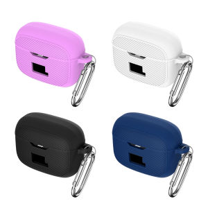 Silicone Headphone Box Case All-inclusive Portable Earphone Headphones Cover with Hook Waterproof Scratchproof for JBL Tune 230NC TWS