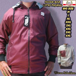 jaket outdoor bolak balik cocok untuk pria wanita jaket jumbo bigsize besar gede M L XL XXL 3XL 4XL 5XL 6XL
