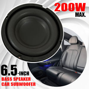6.5 inch 200W Car Subwoofer Audio Speaker Bass for Car Home Theater System Upgrade Stereo Component Modification Truck Woofer