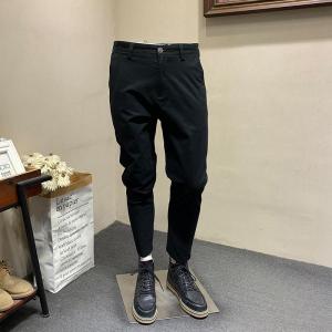 กางเกงขายาวทรงตรงลำลองสำหรับผู้ชาย สไตล์เกาหลี ทรงสลิมฟิต กางเกงขายาวทรงหลวม กางเกงขายาวทรงตรงสำหรับผู้ชาย