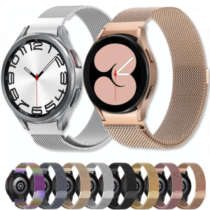 Metal Milanese strap For Samsung Galaxy watch 6/4 Classic 47mm 43mm 46mm Mens and Womens Bracelet For Galaxy 6 5 4 40mm 44mm