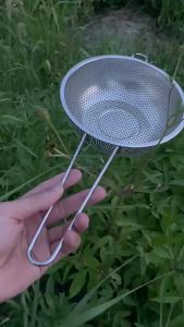 Stainless Steel Colander Basket Kitchen Strainer Fruit Vegetable Washer Rice Drainer Seafood Pasta Sieve Drain Net Food Strainer