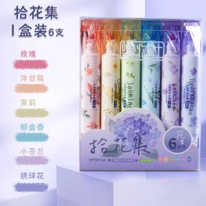 Fruity Scented Fluorescent Pen Dual Tip Switch Big Capacity Cute Fun Note Taking Highlighting Annotation Pen for Students