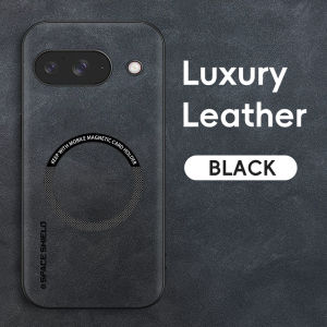 szhaiyu | For Magsafe Leather Phone Cases For Google Pixel 7 7A 8 8A 9 9A 10 10A 11 Pro XL Magnetic Wireless Charging Protective Cover