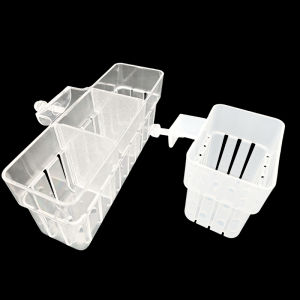 Aquarium Transparent Hydroponic Basket Wall-Mounted Emergent Plant Stand - Household Cup for Aquatic Landscaping Decoration