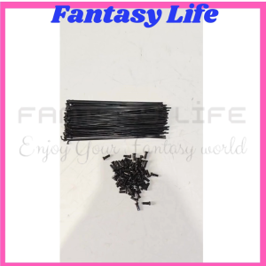 Fantasy Jari jari sepeda ukuran 18 warna HITAM spoke harga untuk 36pcs panjang 160 mm sepeda anak lipat 16+ 349