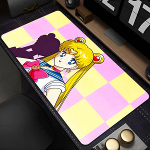 Bandai | Kawaii S-Sailor Moon Văn Phòng Miếng Lót Chuột XXXL Cao Su Chống Trơn Trượt Để Bàn Thảm Anime Phụ Kiện Laptop Game Thủ Bàn Phím Thảm