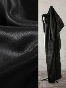 ผ้าลินินบริสุทธิ์ผ้าสีดำดีไซเนอร์ความร้อนทองใหม่สไตล์จีนผ้าลินินชื้น DIY บ้านฟองน้ำเบาะวัสดุธิงเกอร์ยี่ห้อ