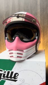 GILLE OP12 Venery Copper Convertible Full Face Single Visor Motorcycle Helmet
