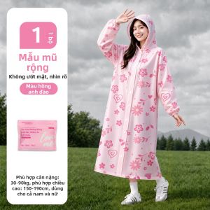 HIHUCUN | Áo Mưa Toàn Thân Dày Chống Thấm Nước Đem Đi Du Lịch Ngoài Trời Leo Núi