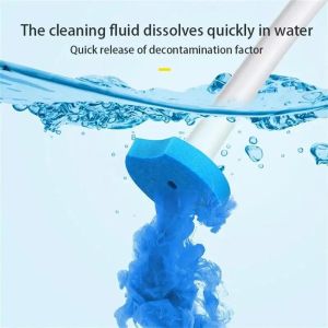 24PCS Disposable Toilet Brush Refills Upgraded 3 Layer Foam Cleaning Sponges Heads for Toilet Bathroom Bowl Cleaner Supplies