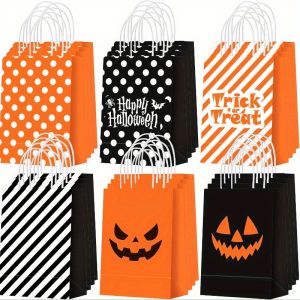 Túi Quà Bí Ngô Halloween Có Quai Xách Túi Đựng Kẹo Trick Or Treat Cho Sinh Nhật Đám Cưới Tiệc Giáng Sinh