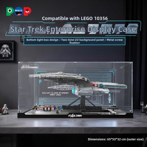 POP BRICKS | Light Display Box Star Trek Enterprise Model