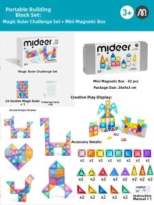 MiDeer | Mini Pocket Travel Educational Magnetic Building Blocks