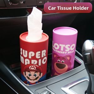 Cute Creative Car Mounted Paper Towel Holder 50 Sheets Restaurant Style Paper Tissue Box Car Interior Storage Organizer