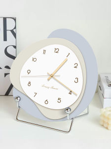 Modern Minimalist Desktop Clock Restaurant Bedroom Bedside Table Clock Gradient Color Living Room Super Silent Wall Clock