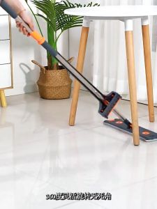 Greensindoor 45CM Width 360° Rotating Extra Large Flat Mop Floor Cleaning Automatic Dehydration Microfiber Squeeze Mop