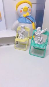 Portable Mini Mobile Phone Stand Desktop Chair Stand 5 Color Adjustable Macaron Stand Foldable Shrink Decoration