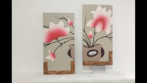 ️【2in1 】Lukisan Relief Hiasan/2PCS Modern luxury decorative 3D handicraft lucky painting/1303