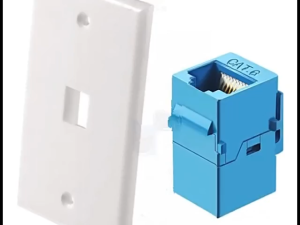 Cat6 Ethernet Wall Plate With RJ45 Jack Female To Female Compatible With Cat6/5/5e Ethernet Devices